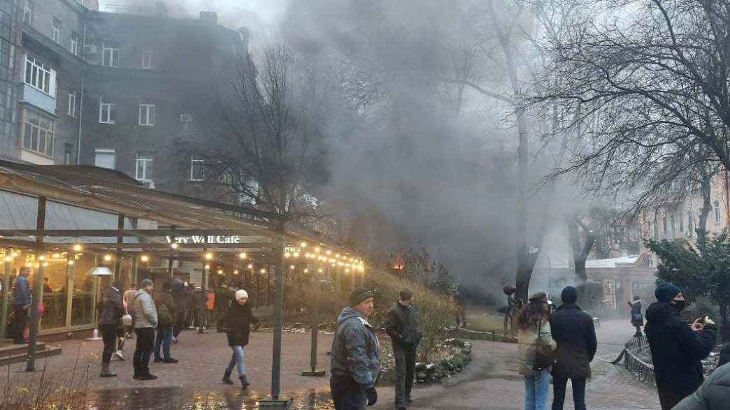 В Киеве горел известный ресторан