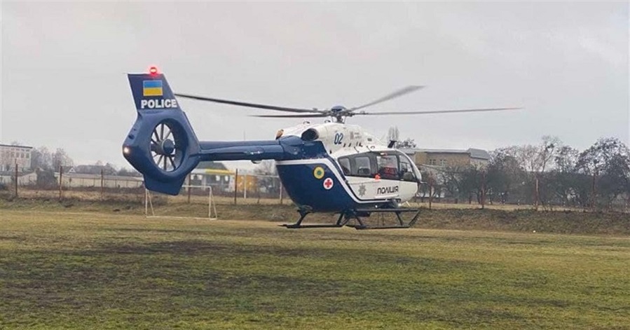 В Киевской области для спасения двух пациентов был задействован вертолет
