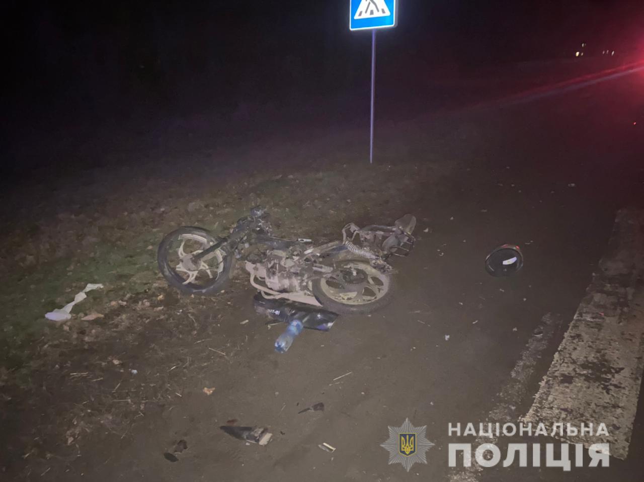 В Киевской области в ДТП погиб 50-летний пассажир мотоцикла
