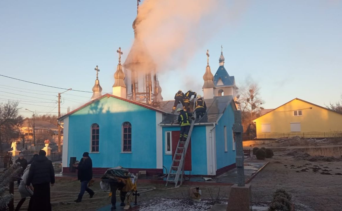 В Киевской области горело культовое сооружение