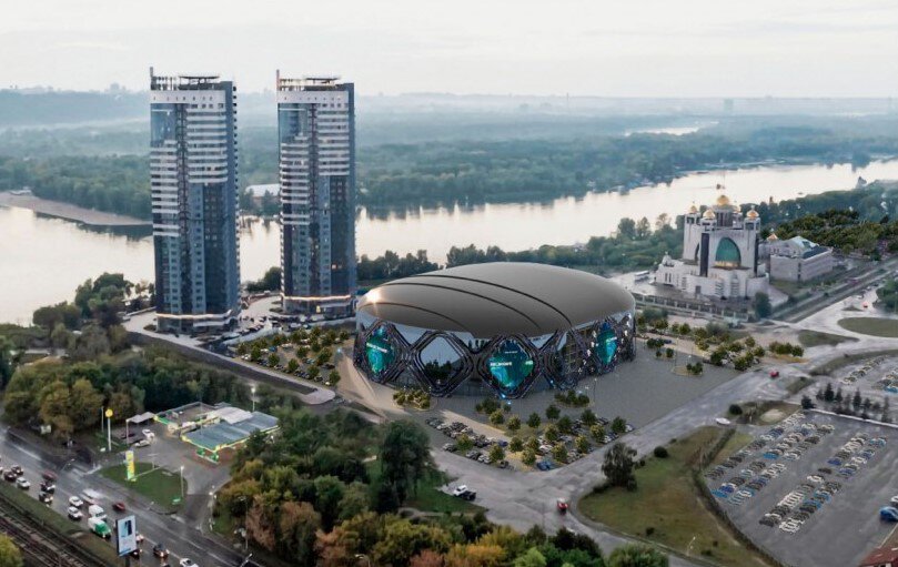 В Киеве планируют построить баскетбольную арену на Левом берегу 