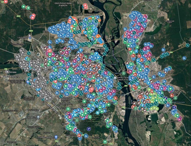 В киевской мэрии создали карту бомбоубежищ