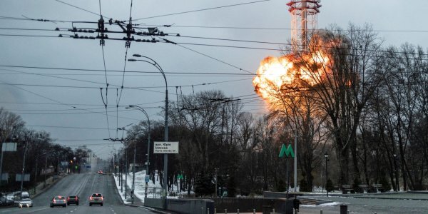 В Киеве в результате попадания ракет в телебашню погибли пятеро мирных граждан