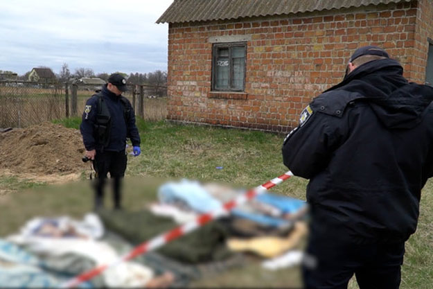 В Бородянке и Гавронщине выявлены свидетельства массового убийства (видео)