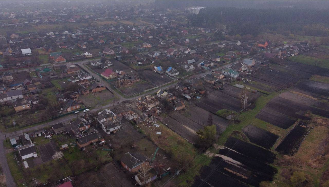 Поселок Иванков и город Ирпень в Киевской области серьезно пострадали во время военных действий и оккупации (фото)