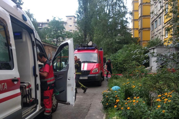 В Киеве в результате пожара пострадал человек