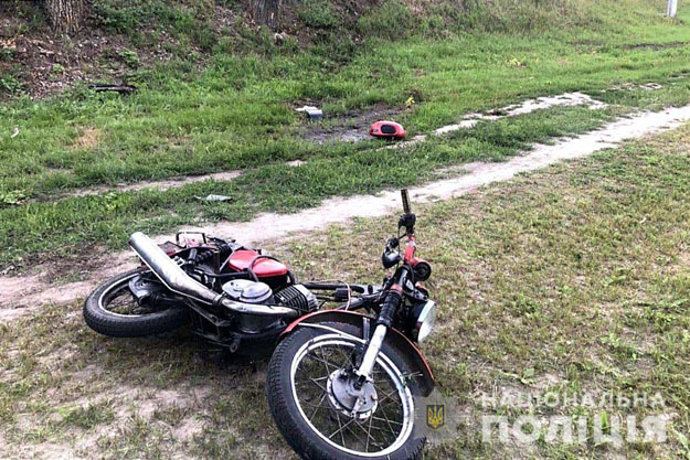 В Бориспольском районе произошло ДТП с участием пилота мотоцикла