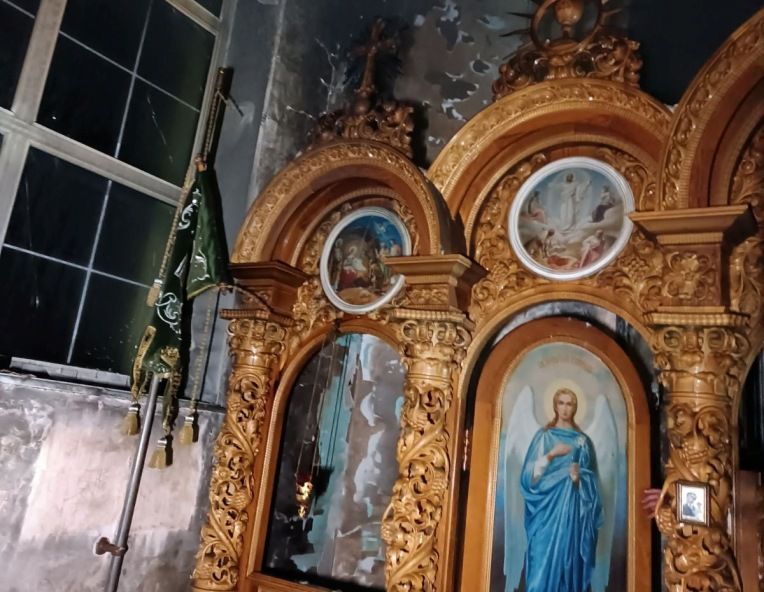 В Киевской области загорелась церковь