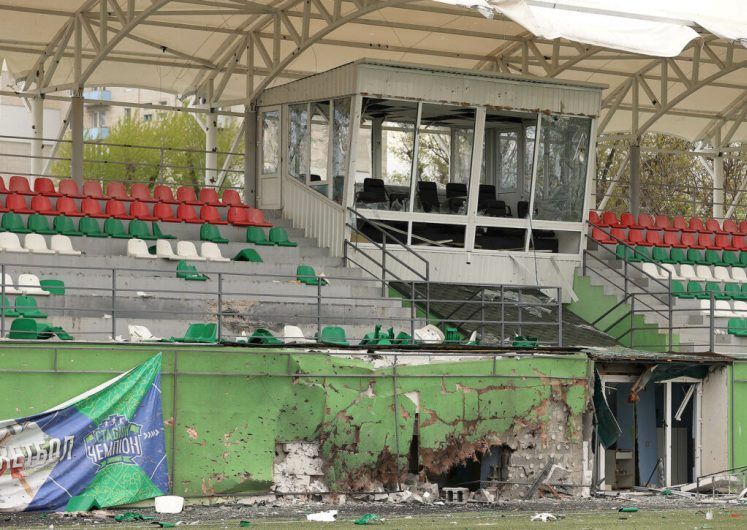 В Ирпене восстановят стадион, поврежденный оккупантами