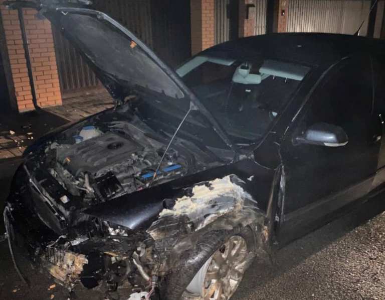 В Борисполе пьяный водитель разбил машину об забор