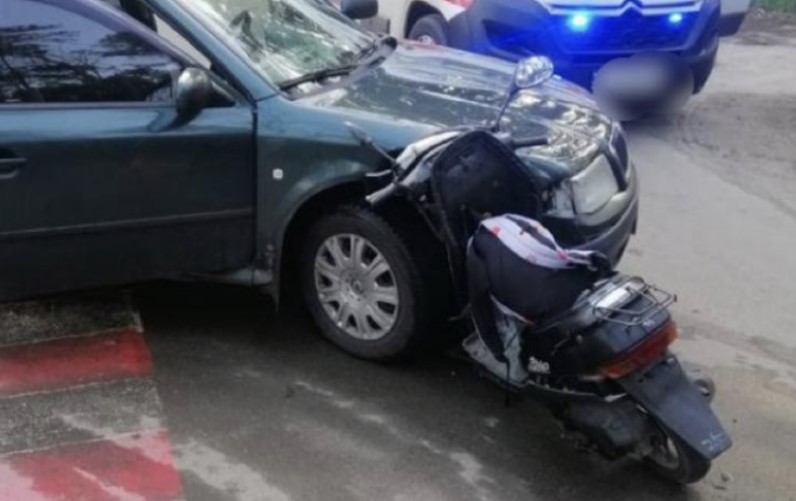 В Броварах подросток на скутере врезался в авто (фото)