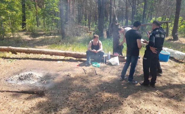 У Києві любителям шашликів на природі роздали повістки (фото)