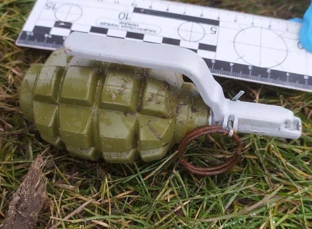 Киевлянка нашла в столичном парке гранату