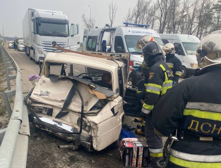 На киевской трассе ДТП, погиб водитель