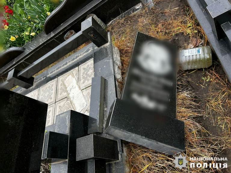 На Київщині підлітки вчинили погром на цвинтарі