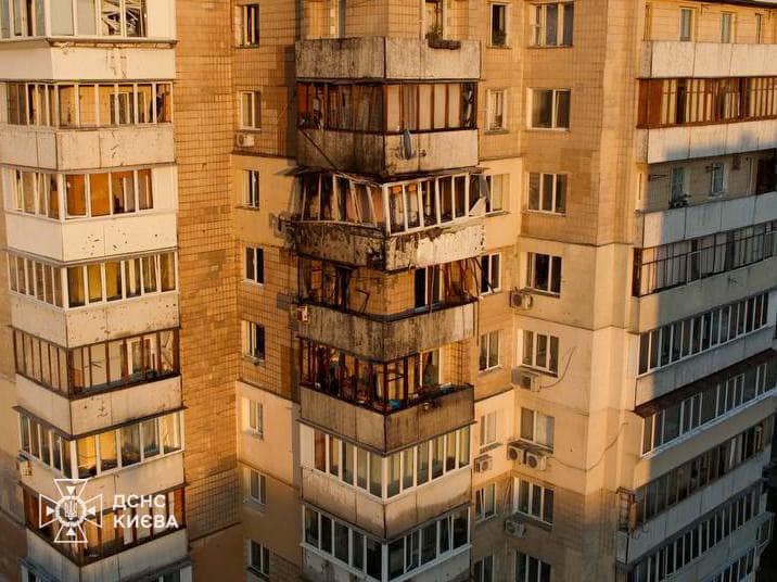 Город поможет восстановить квартиры на Оболони, поврежденные обломками ракеты - Кличко