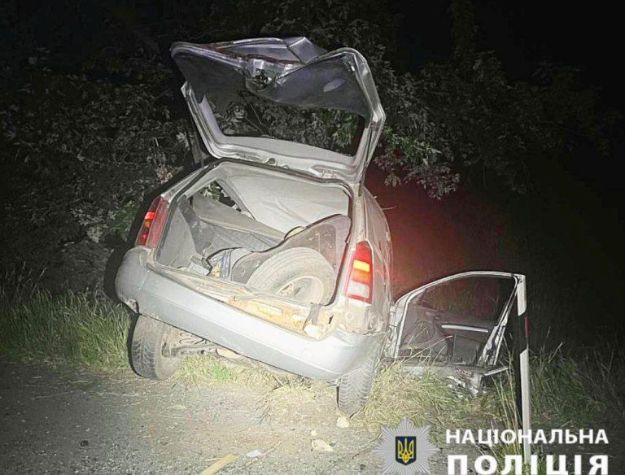 На Киевщине водитель погиб, врезавшись в дерево