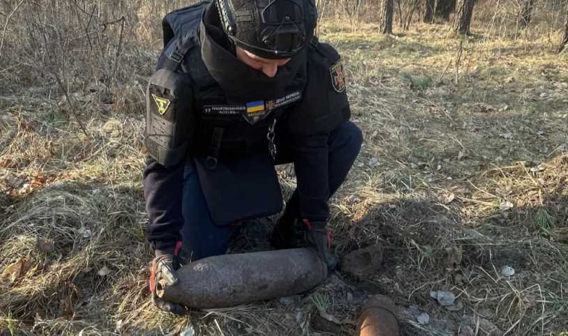 У Києві в лісі знайшли артилерійські снаряди