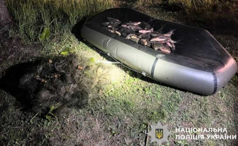Житель села Глебовка наловил рыбы на 130 тысяч гривен