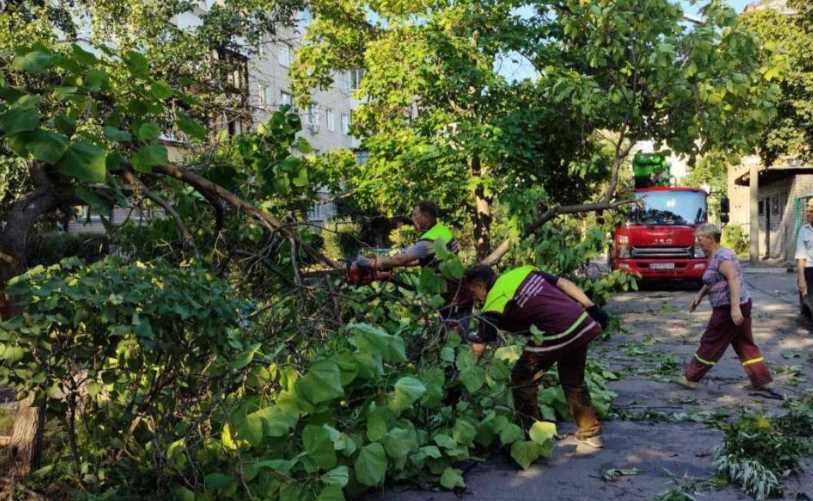 У Дарницькому районі продовжують ліквідовувати наслідки учорашньої негоди