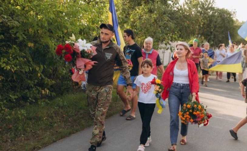 На Киевщину после плена вернулся военнослужащий Грищенко Дмитрий