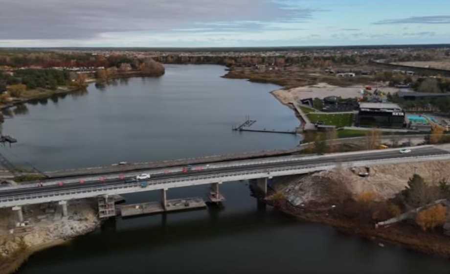На Київщині відкрили рух оновленим мостом в бік Чернігівщини