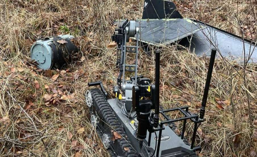 Подозрительные предметы, которые нашел лесник вблизи Бучи, оказались частями вражеской «Геранью»